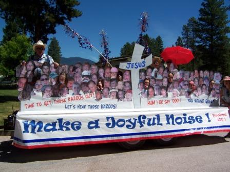 Faith Chapel Church float build